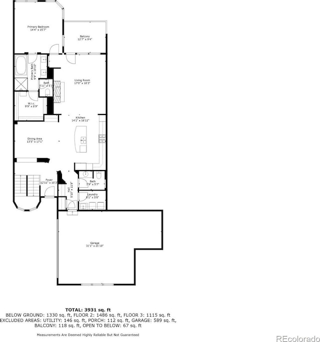 7882 Vallagio Ln, Englewood, CO 80112 - view of property floor plan