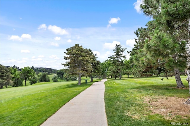 7882 Vallagio Ln, Englewood, CO 80112 - surrounding community featuring a lawn and view of scattered trees