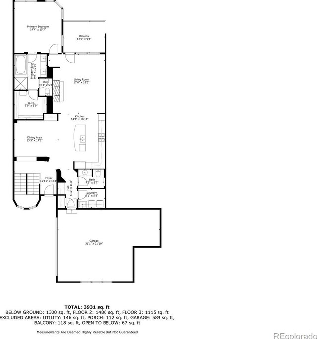 7882 Vallagio Ln, Englewood, CO 80112 - view of home floor plan