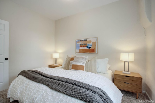 bedroom with carpet floors