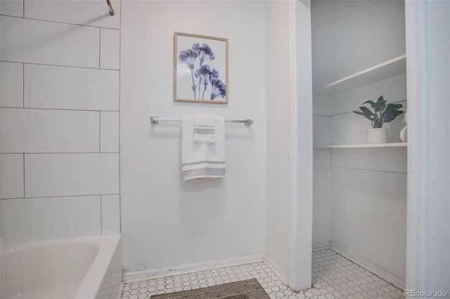 bathroom featuring tile patterned floors