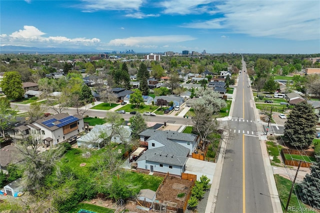 aerial view of residential area