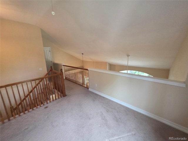 8911 Tappy Toorie Pl, Highlands Ranch, CO 80129 - additional living space with vaulted ceiling and carpet
