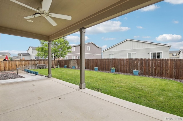 2328 Saddle Back Ct, Fort Lupton, CO 80621 - view of yard with a patio and a ceiling fan