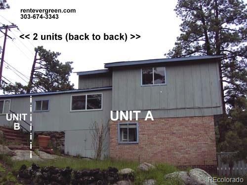 28127 Knowles Rd Unit A, B, & C, Evergreen, CO 80439 - view of side of property with brick siding and board and batten siding