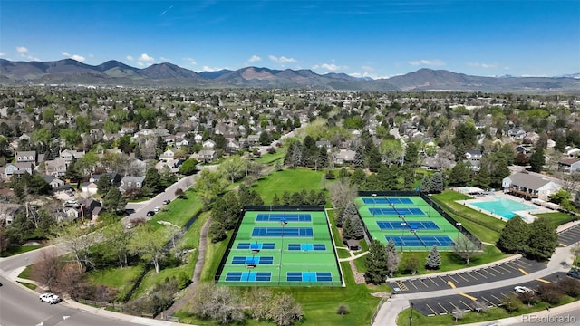 9867 W Berry Dr, Littleton, CO 80123 - aerial view of a mountain backdrop