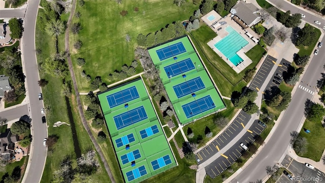 9867 W Berry Dr, Littleton, CO 80123 - aerial view of a pool area