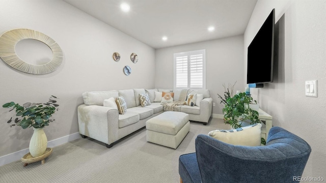 27994 E Indore Dr, Aurora, CO 80016 - living area with light carpet and recessed lighting