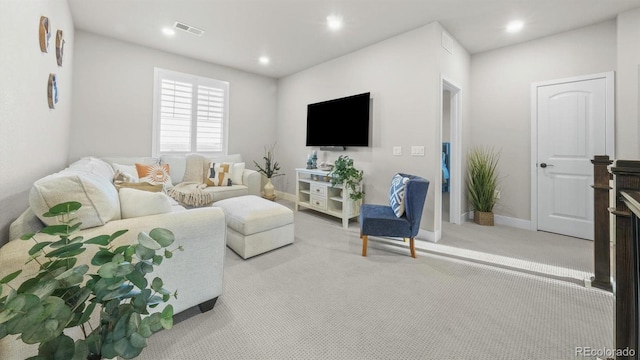 27994 E Indore Dr, Aurora, CO 80016 - carpeted living room featuring recessed lighting and baseboards