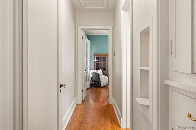 810 Milwaukee St, Denver, CO 80206 - hall with light wood-type flooring and baseboards
