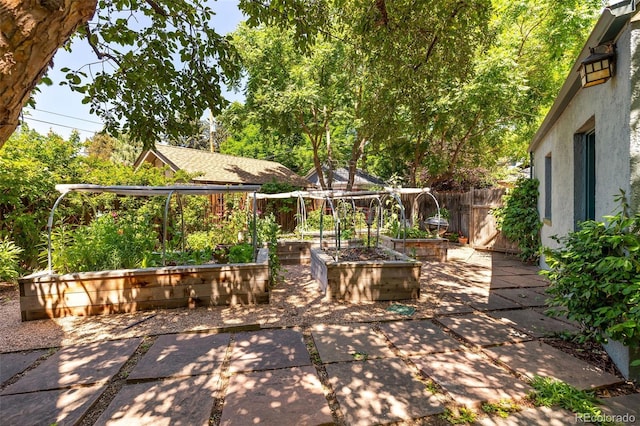 810 Milwaukee St, Denver, CO 80206 - view of patio / terrace with a garden