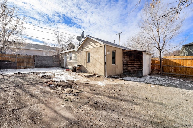 view of rear view of property