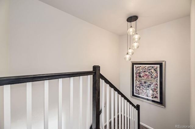 15576 W Washburn Cir, Lakewood, CO 80228 - stairs with baseboards and carpet