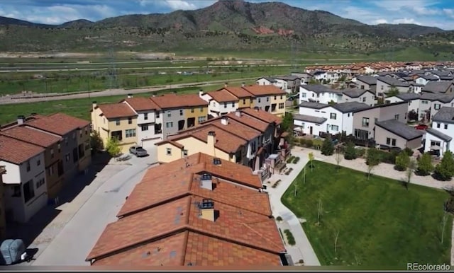 15576 W Washburn Cir, Lakewood, CO 80228 - aerial view of residential area featuring a mountain backdrop