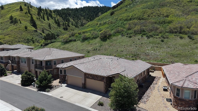 6945 N Fargo Trl, Littleton, CO 80125 - mountain view featuring a heavily wooded area