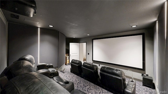 6945 N Fargo Trl, Littleton, CO 80125 - carpeted cinema with baseboards and recessed lighting
