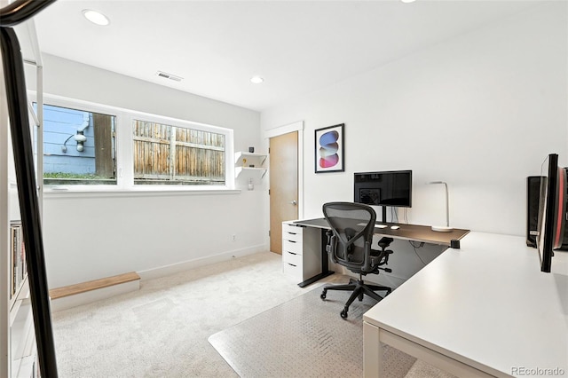4129 Zenobia St, Denver, CO 80212 - carpeted office space with recessed lighting and baseboards