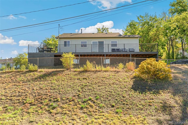 5385 W 51st Ave, Denver, CO 80212 - back of house featuring a fenced backyard and a deck