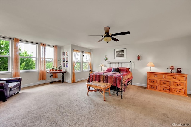 24965 E Roxbury Pl, Aurora, CO 80016 - carpeted bedroom featuring baseboards and a ceiling fan