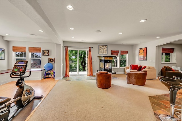 24965 E Roxbury Pl, Aurora, CO 80016 - living room featuring recessed lighting and arched walkways