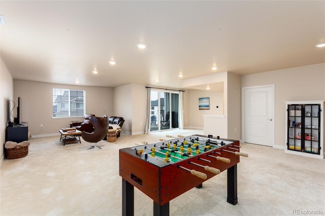 6657 S Kline Way, Littleton, CO 80127 - game room featuring carpet flooring, recessed lighting, and baseboards