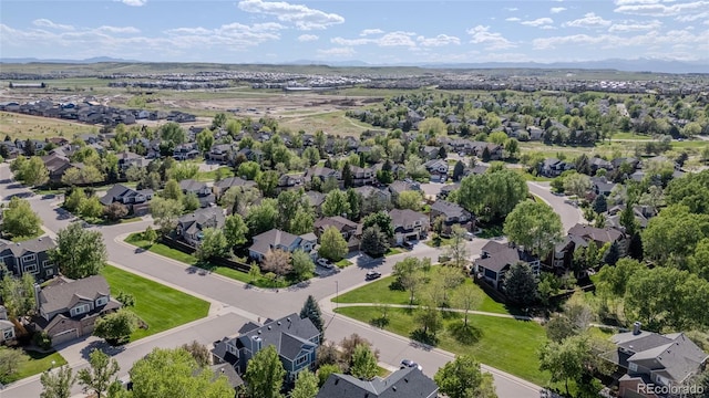 aerial perspective of suburban area
