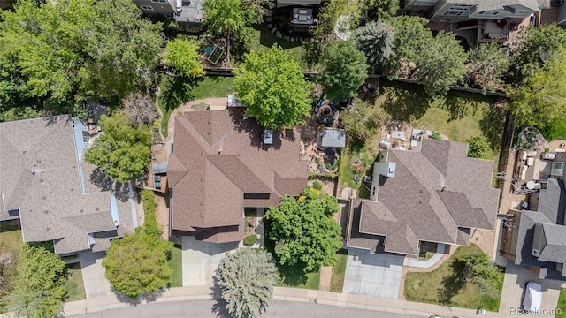 aerial perspective of suburban area