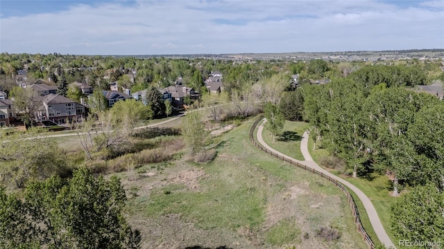 aerial view of residential area