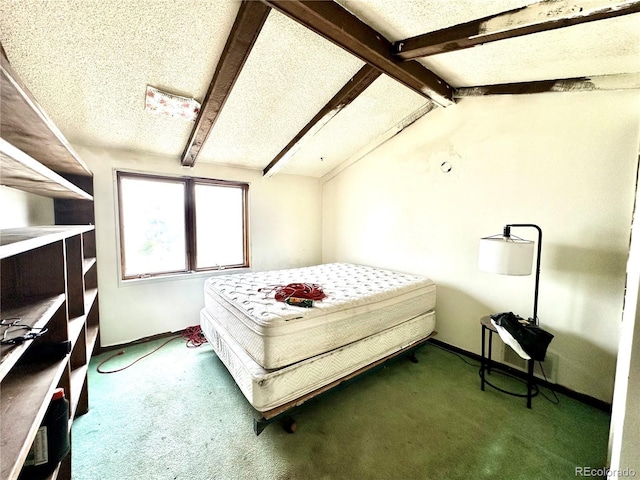 carpeted bedroom featuring baseboards