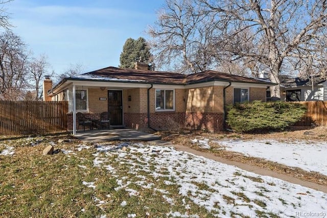 view of ranch-style home