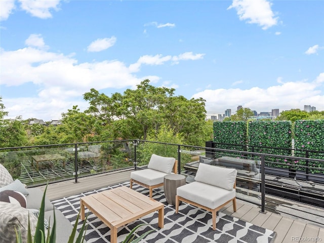 3715 Kalamath St, Denver, CO 80211 - view of wooden terrace