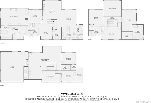 9659 S Turkey Creek Rd, Morrison, CO 80465 - floor plan / room layout
