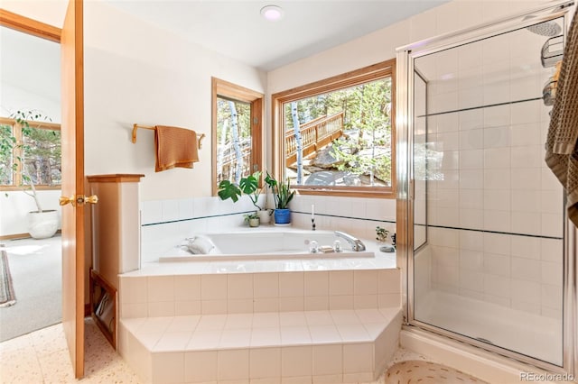 597 Pine Glade Rd, Nederland, CO 80466 - full bathroom featuring a shower stall and a bath