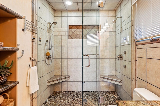 8090 Newton St, Westminster, CO 80031 - bathroom with toilet and a shower stall