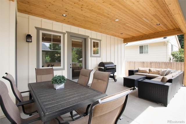 4711 S Logan St, Englewood, CO 80113 - view of patio / terrace with outdoor lounge area and outdoor dining area