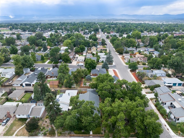 4711 S Logan St, Englewood, CO 80113 - aerial view of residential area with a mountainous background