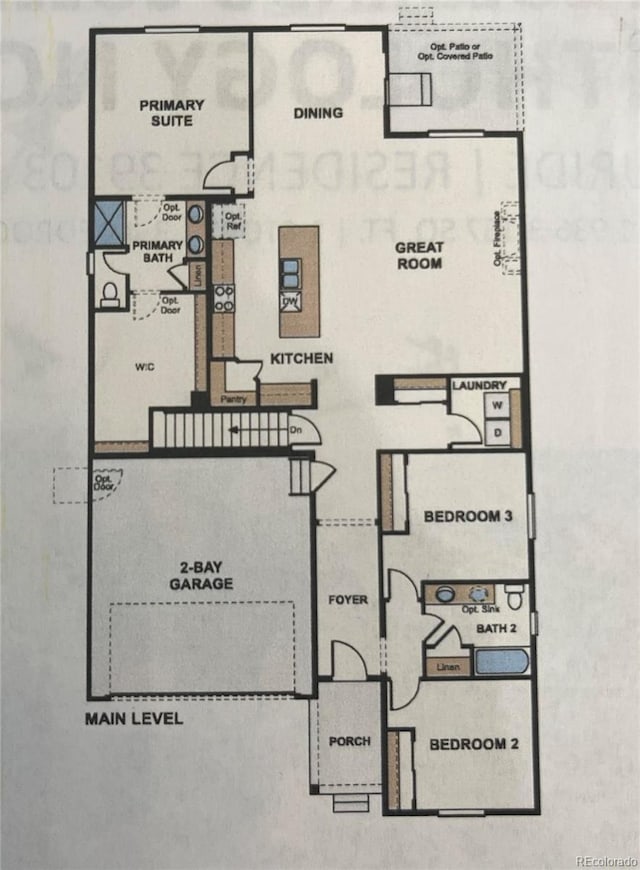 18001 Herrera Dr, Parker, CO 80134 - floor plan / room layout