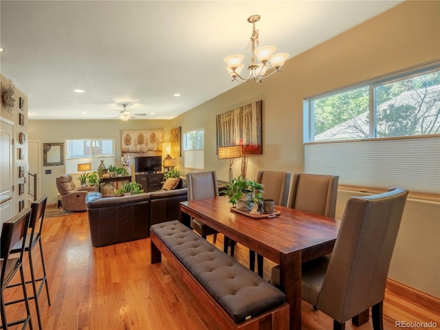1033 H St, Salida, CO 81201 - dining room featuring healthy amount of natural light, light wood-style floors, and recessed lighting