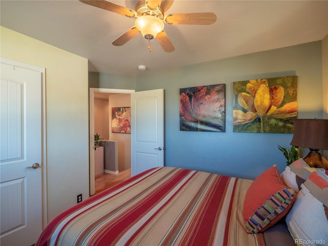 1033 H St, Salida, CO 81201 - bedroom with ceiling fan