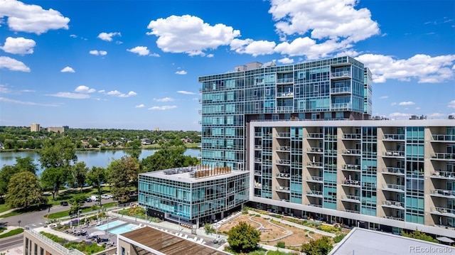 4200 W 17th Ave Unit 625, Denver, CO 80204 - view of apartment building / complex with a water view