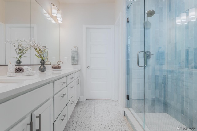 2282 Old Rail Way, Superior, CO 80027 - full bath with double vanity and a stall shower
