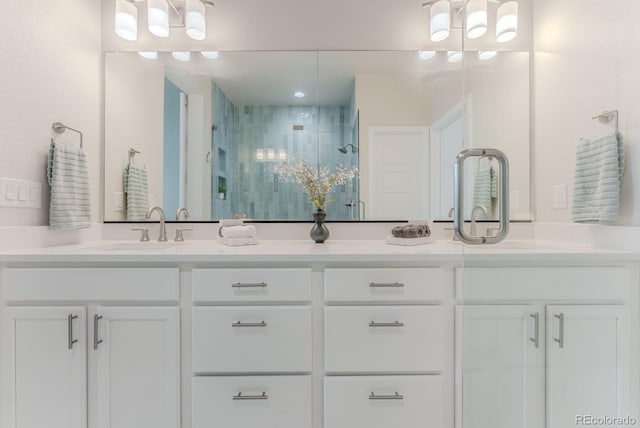 2282 Old Rail Way, Superior, CO 80027 - full bathroom featuring a stall shower and double vanity