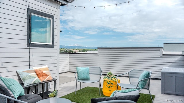 2282 Old Rail Way, Superior, CO 80027 - balcony featuring a deck with mountain view