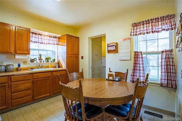 4115 S Clarkson St, Englewood, CO 80113 - dining space with visible vents
