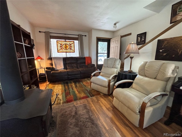 9 Granada Ct Unit 15, Westcliffe, CO 81252 - living area with wood finished floors
