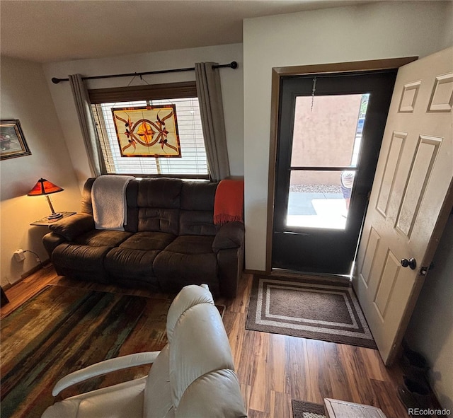 9 Granada Ct Unit 15, Westcliffe, CO 81252 - living room with wood finished floors