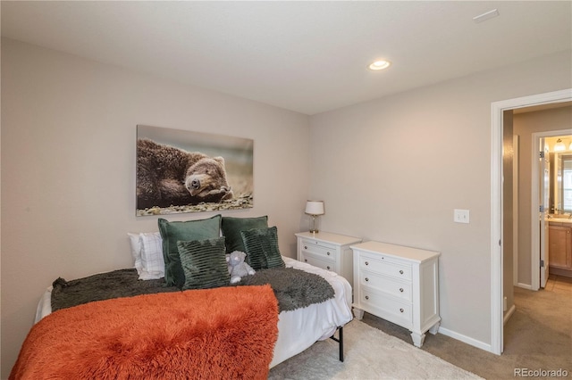 9760 Mayfair St Unit A, Englewood, CO 80112 - bedroom with light colored carpet and recessed lighting