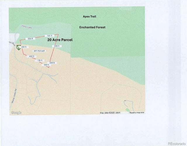 21849 Cabrini Blvd, Golden, CO 80401 - map / location of property area