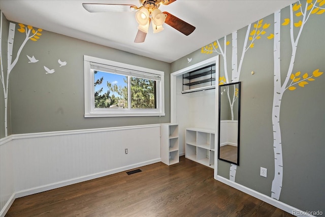 9350 Raleigh Ct, Westminster, CO 80031 - unfurnished bedroom with wood finished floors and a ceiling fan