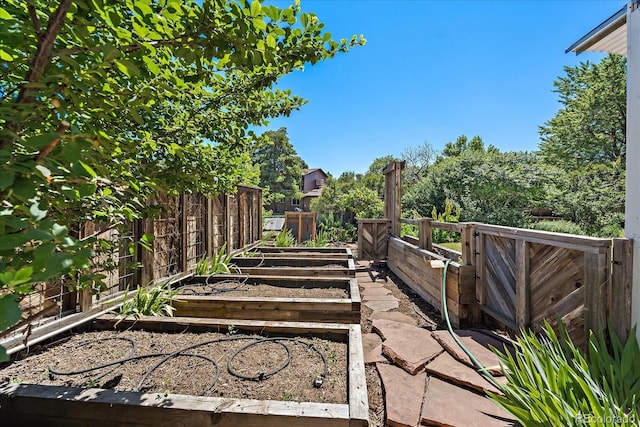 9350 Raleigh Ct, Westminster, CO 80031 - fenced backyard with a garden